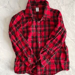 Plaid button down shirt